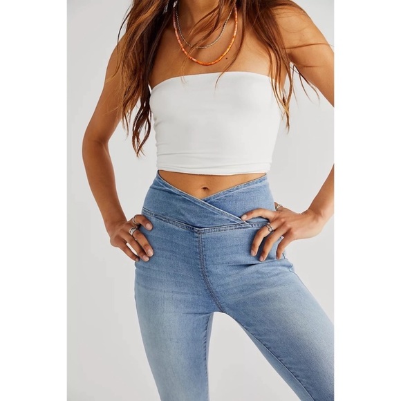 We The Free Venice Beach Flare Retro Soft Stretch Jeans Size 26 - Picture 5 of 16